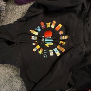 Disney Black Sweater with Colorful Character Design